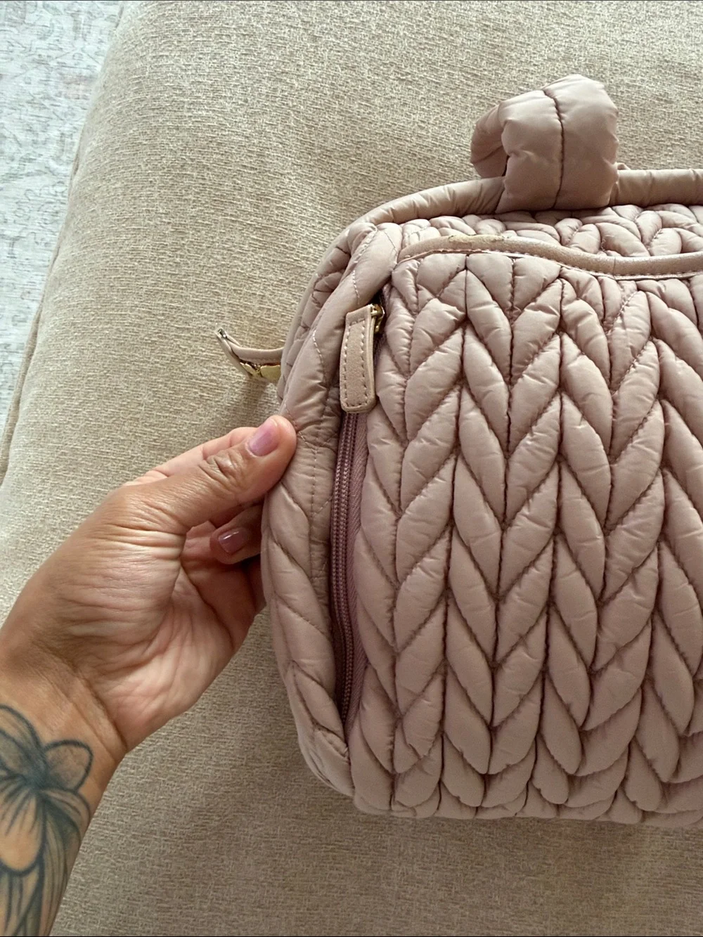 HAPP Brand Diaper Bag- Blush Pink